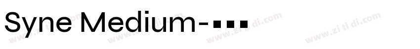 Syne Medium字体转换